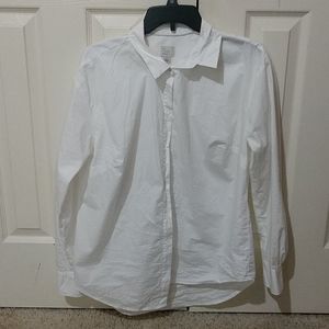 A new day white button up shirt